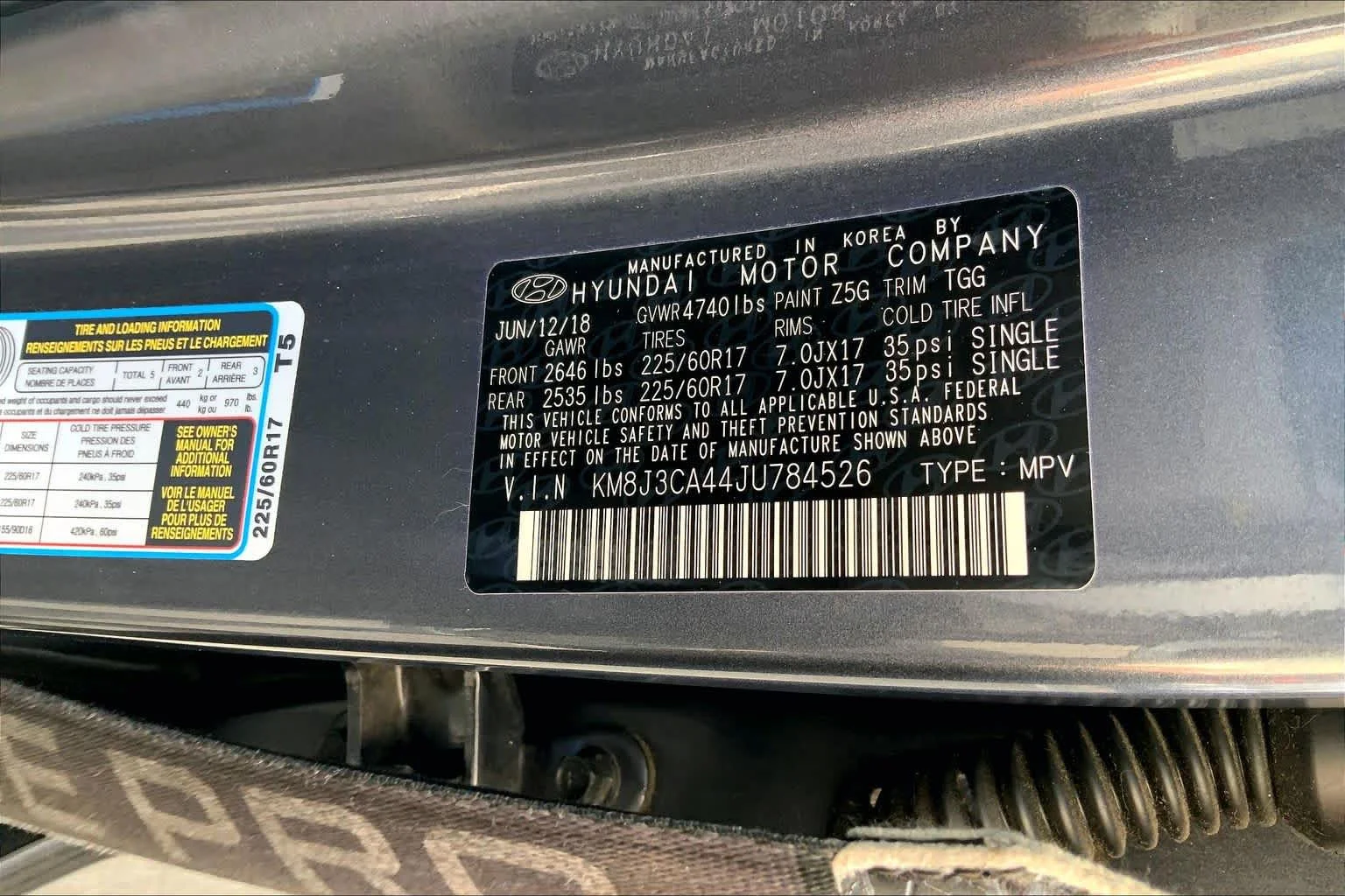 Used 2018 Coliseum Gray Hyundai SEL image 37