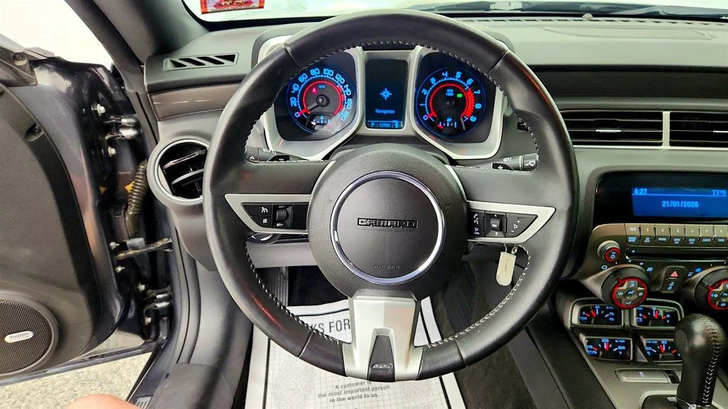Used 2010 Cyber Gray Metallic Chevrolet 2dr Coupe 2SS w/ RS Package & Black Stripe Package image 14