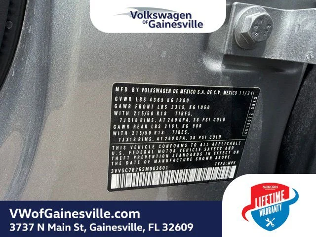 Certified Used 2025 Pyrite Silver Metallic Volkswagen SE image 30