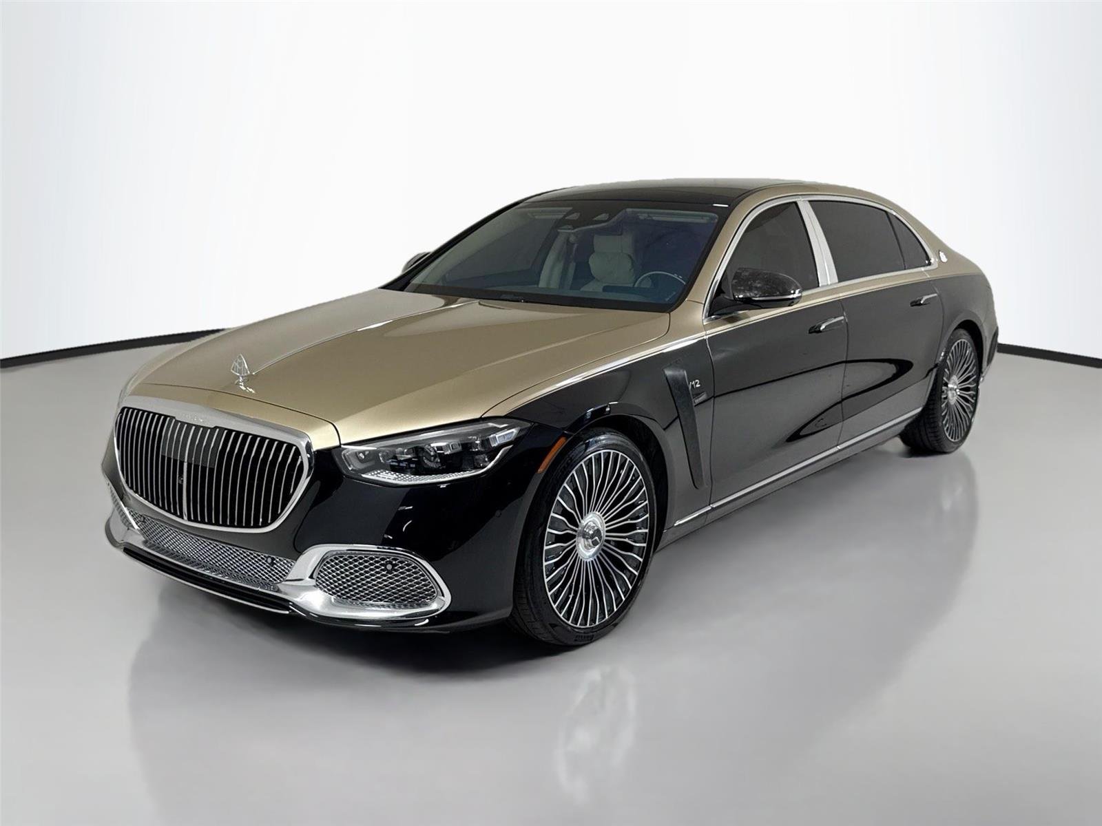 Used 2025 Kalahari Gold/Obsidian Black Mercedes-Benz Maybach S 680 | Mansory Trim | Factory Two Tone | $282k MSRP image 10