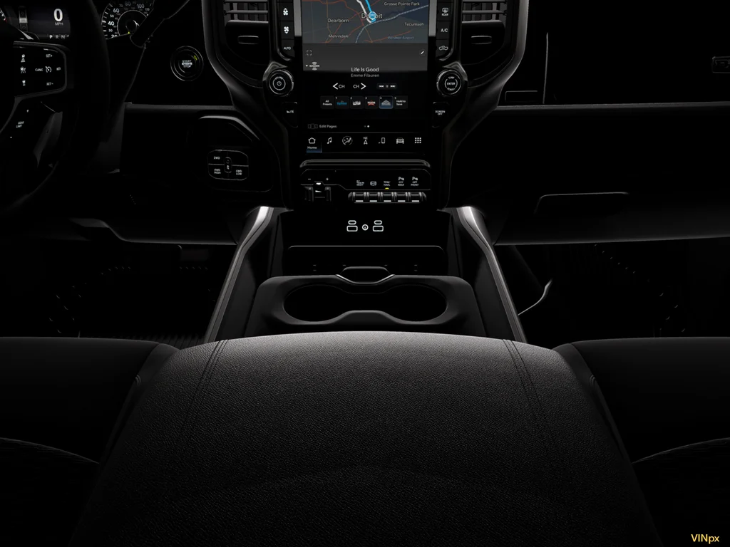New 2026 Diamond Black Crystal Pearl-Coat Exterior Paint RAM Big Horn Night Edition image 17