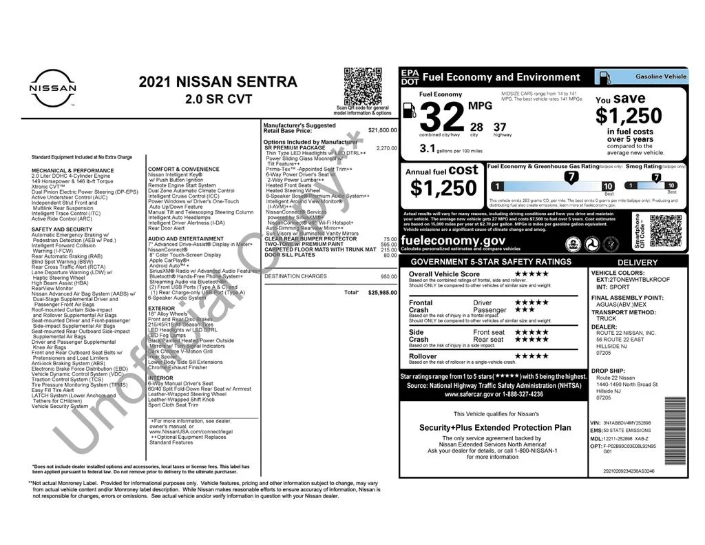 Used 2021 White Nissan SR image 16