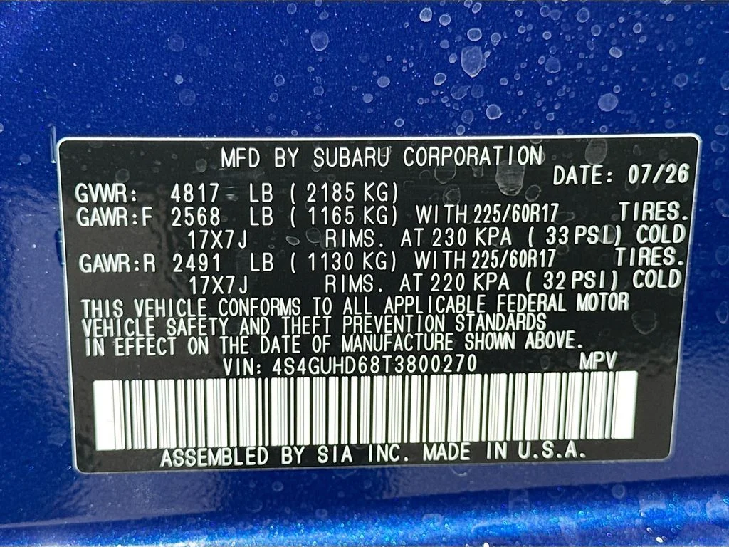 New 2026 Blue Subaru Premium image 40
