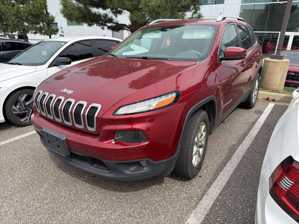 Used 2017 Deep Cherry Red Crystal Pearlcoat Jeep Latitude image 1