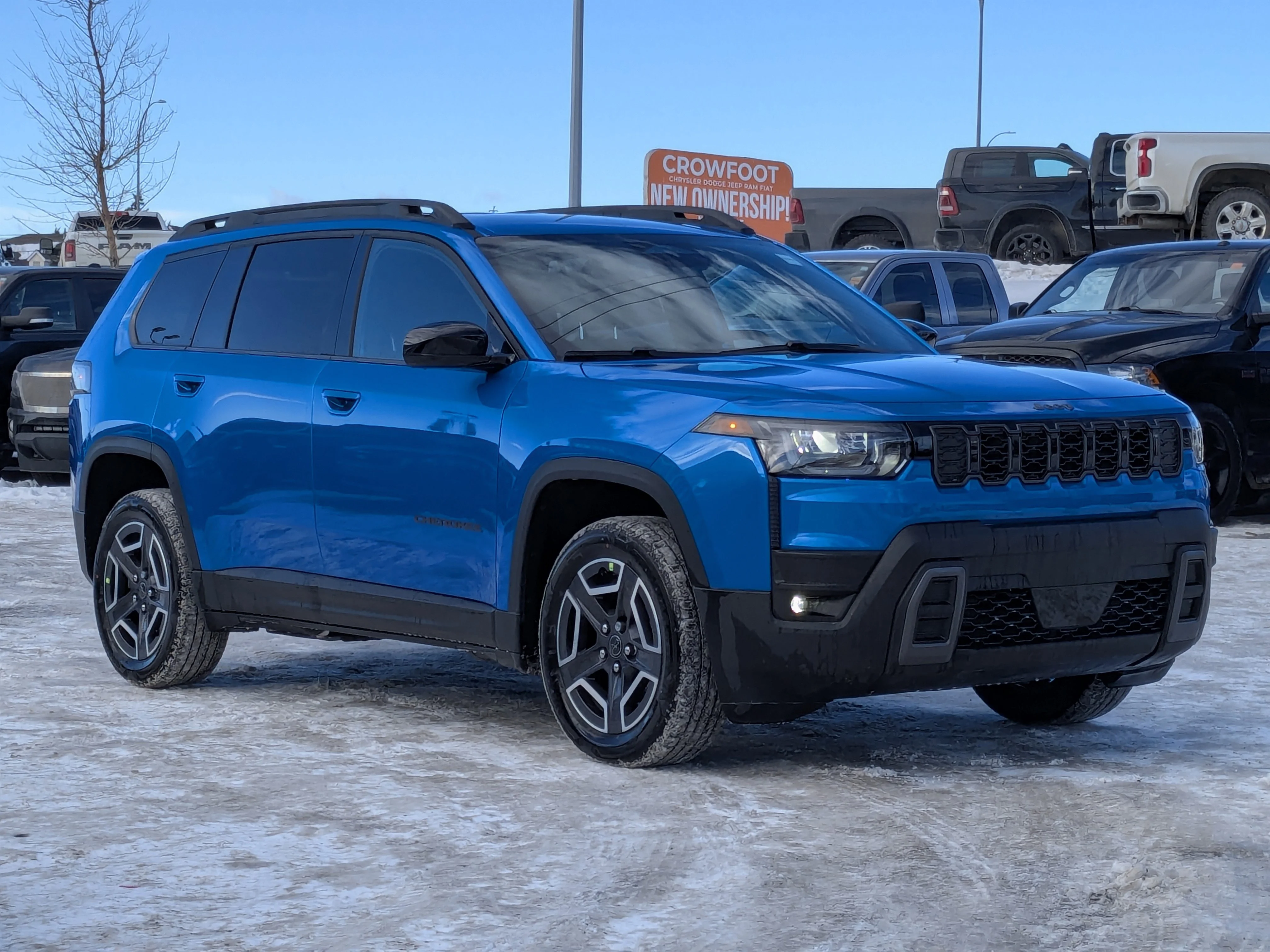 New 2026 Blue Jeep Laredo - - Adaptive Cruise - 12.3 Display - Heated Seats/Wheel - Compact Spare Tire & More image 2