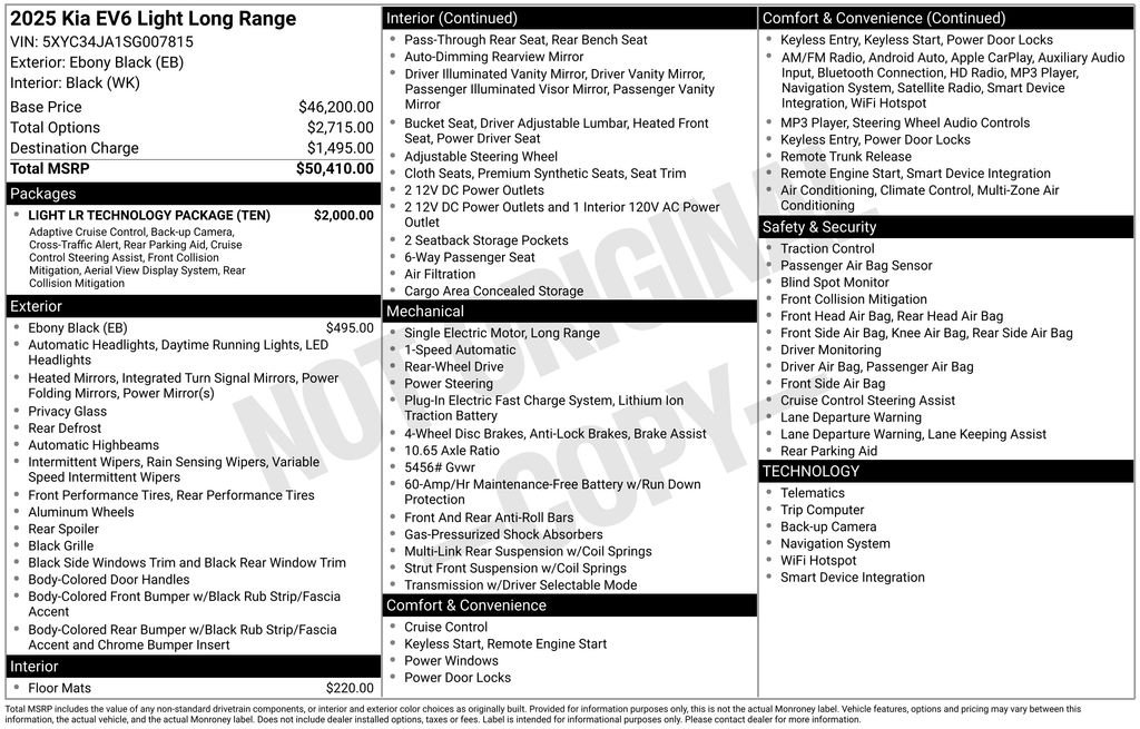 2025 Kia EV6 Light L/R - Photo 6