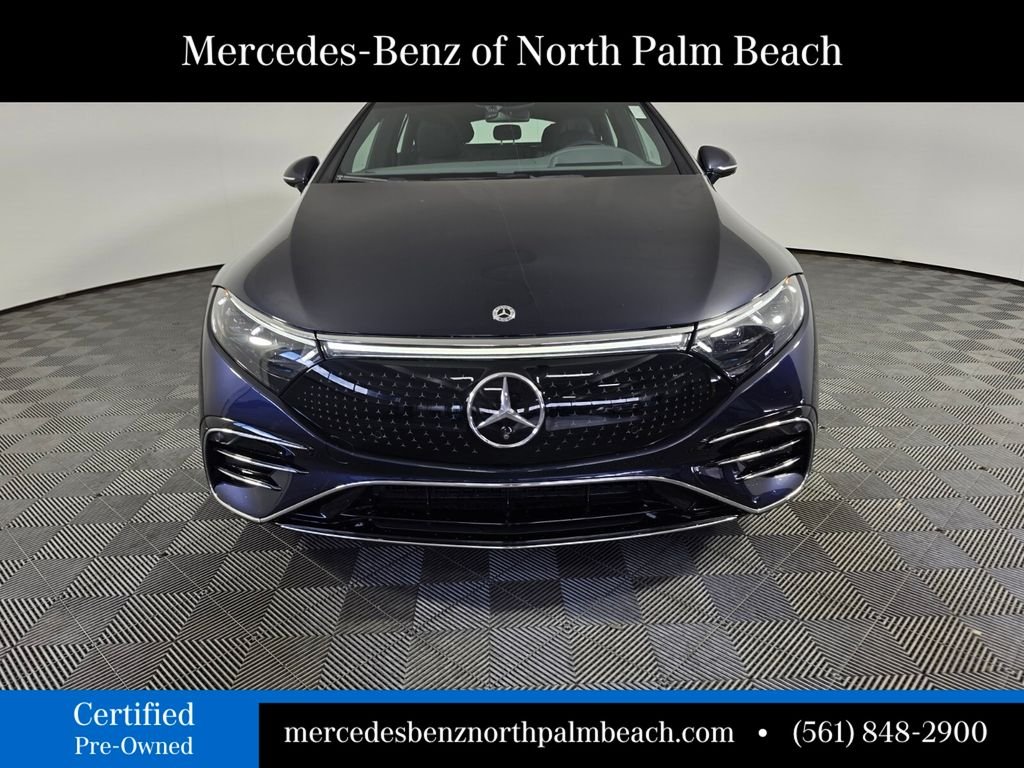 Certified 2022 Mercedes-Benz EQS EXCLUSIVE with VIN W1KCG4EBXNA017566 for sale in Palm Beach Gardens, FL