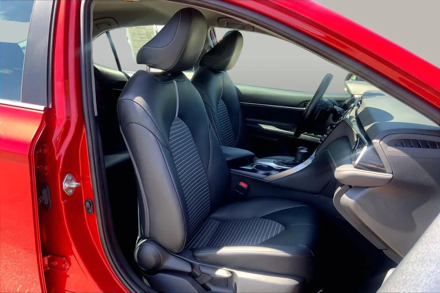 Certified Used 2019 Supersonic Red Toyota SE image 16