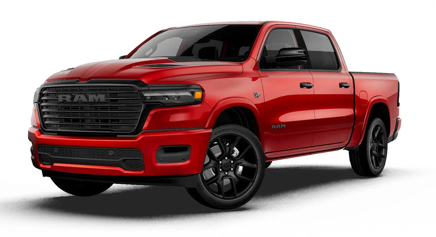 New 2027 Molten Red Pearl-Coat Exterior Paint RAM LARAMIE image 1