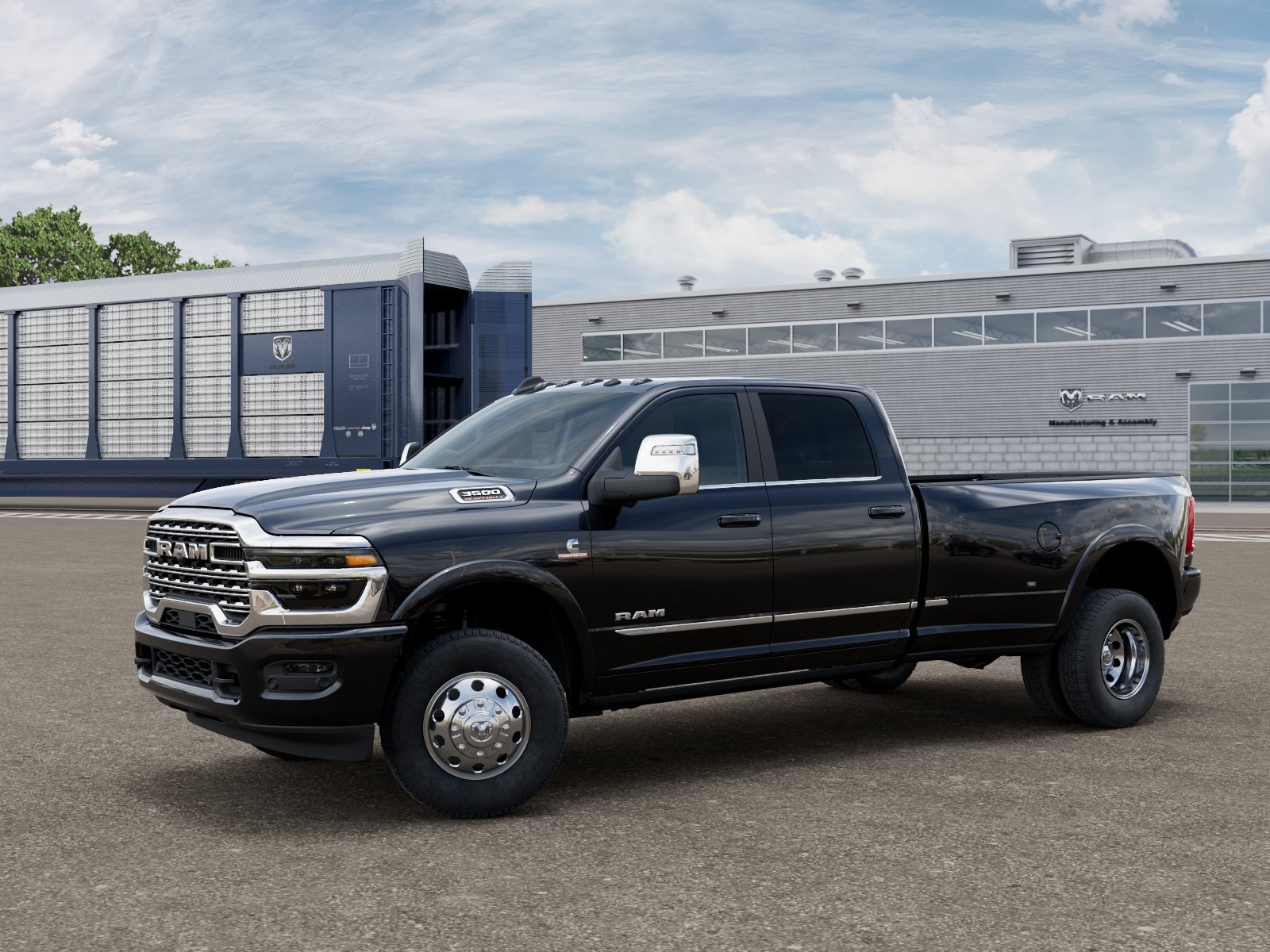 New 2027 Diamond Black Crystal Pearlcoat RAM Limited image 1