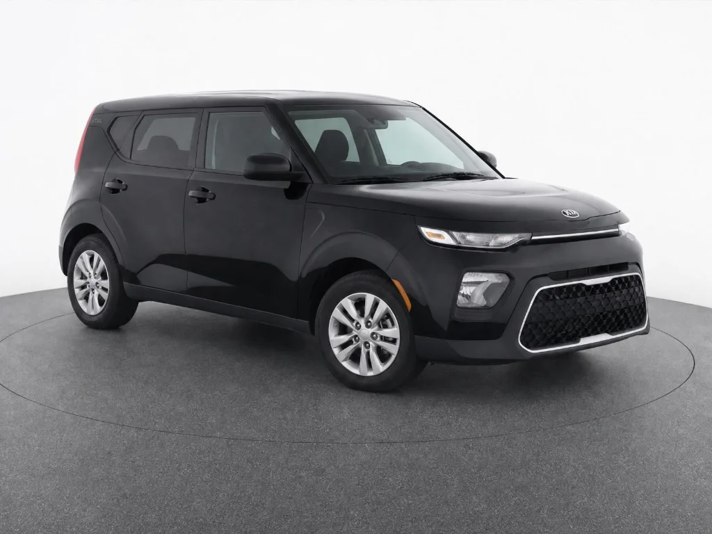 Used 2021 CHERRY BLACK Kia LX image 2