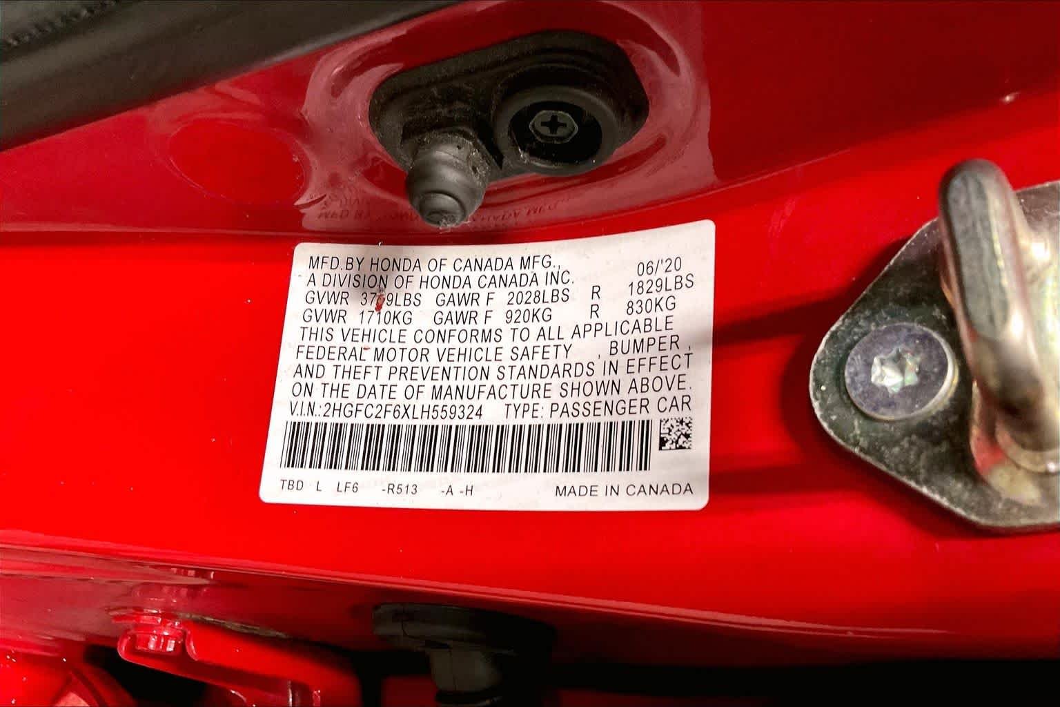 Used 2020 Rallye Red Honda LX image 36