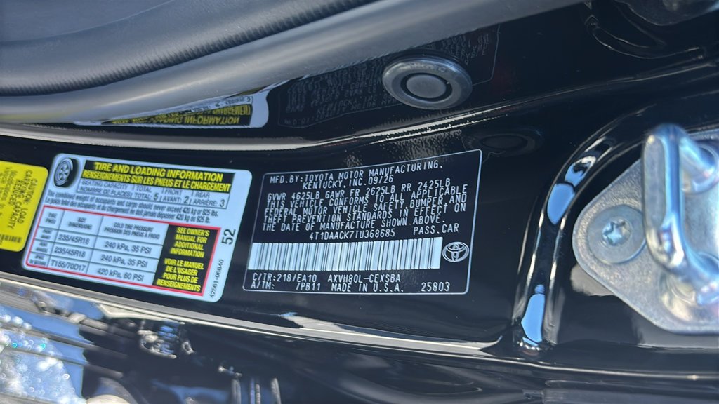 New 2026 Midnight Black Metallic Toyota  SE image 33