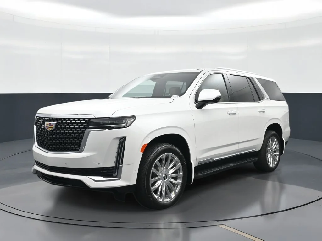 Used 2023 White Cadillac Premium Luxury image 1