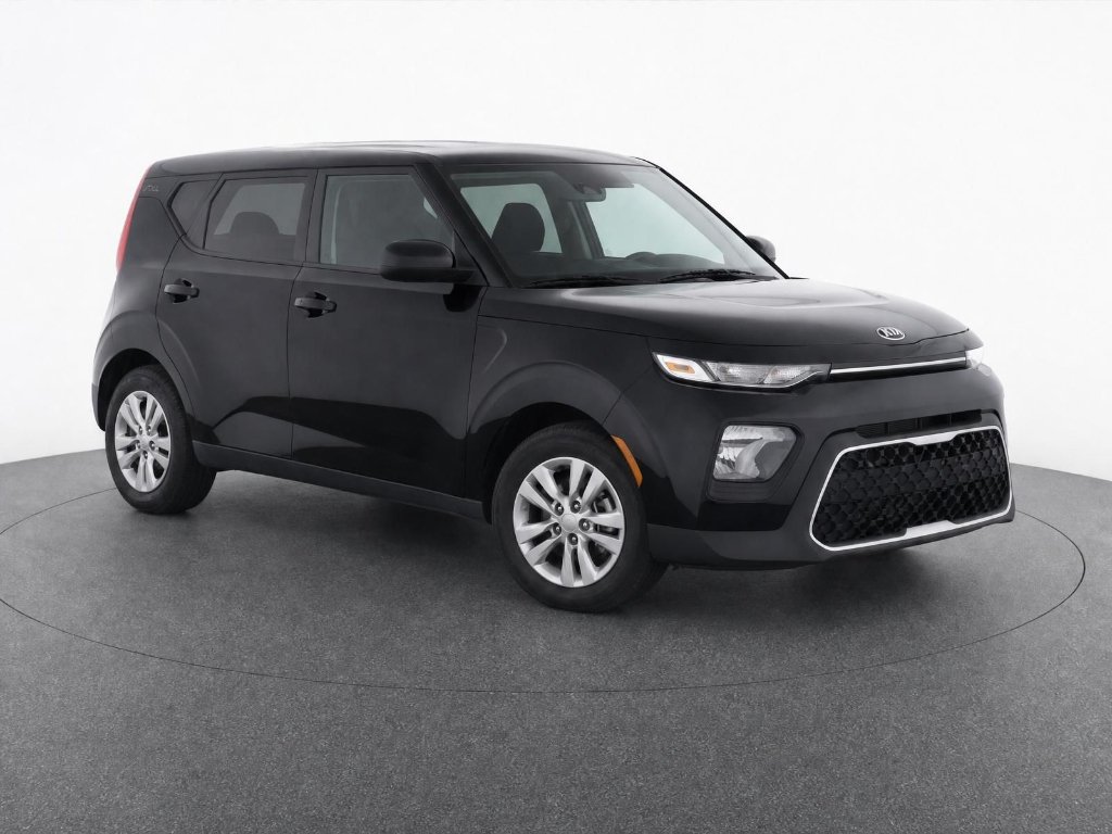 Used 2021 CHERRY BLACK Kia LX image 2