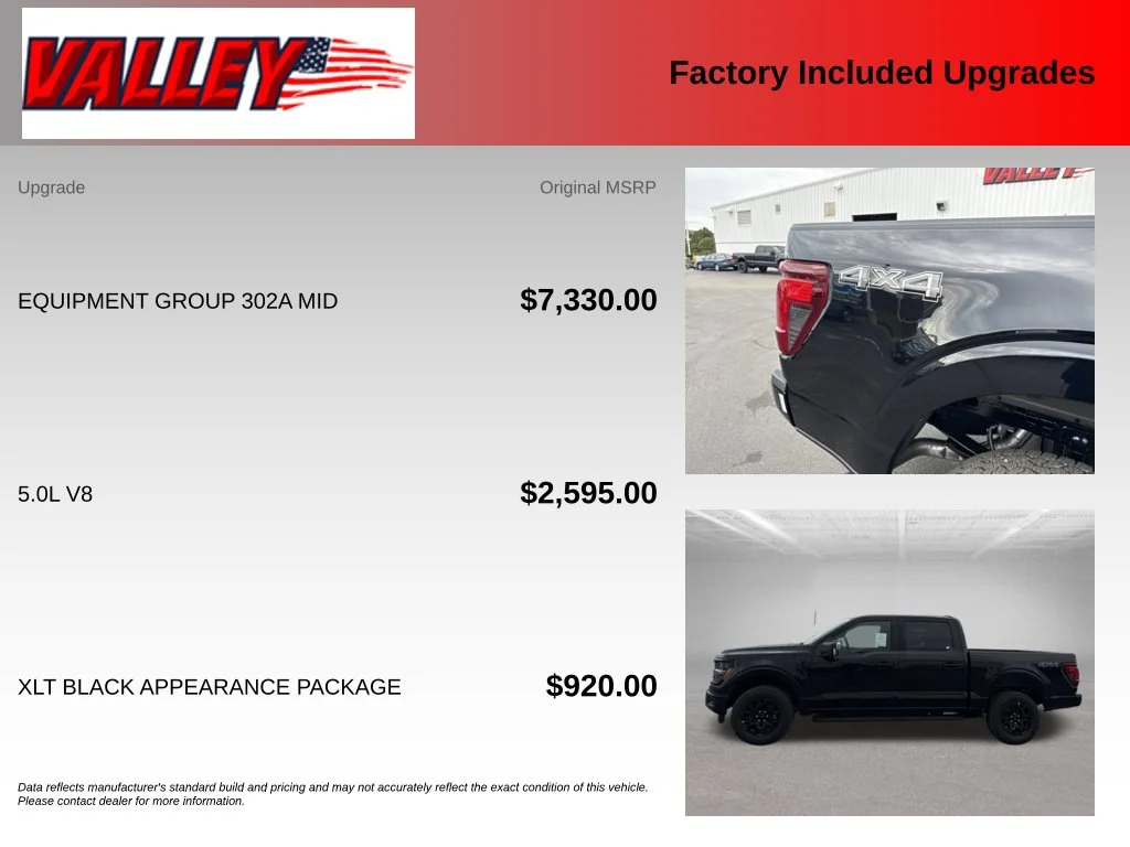 New 2026 Agate Black Metallic Ford XLT image 4