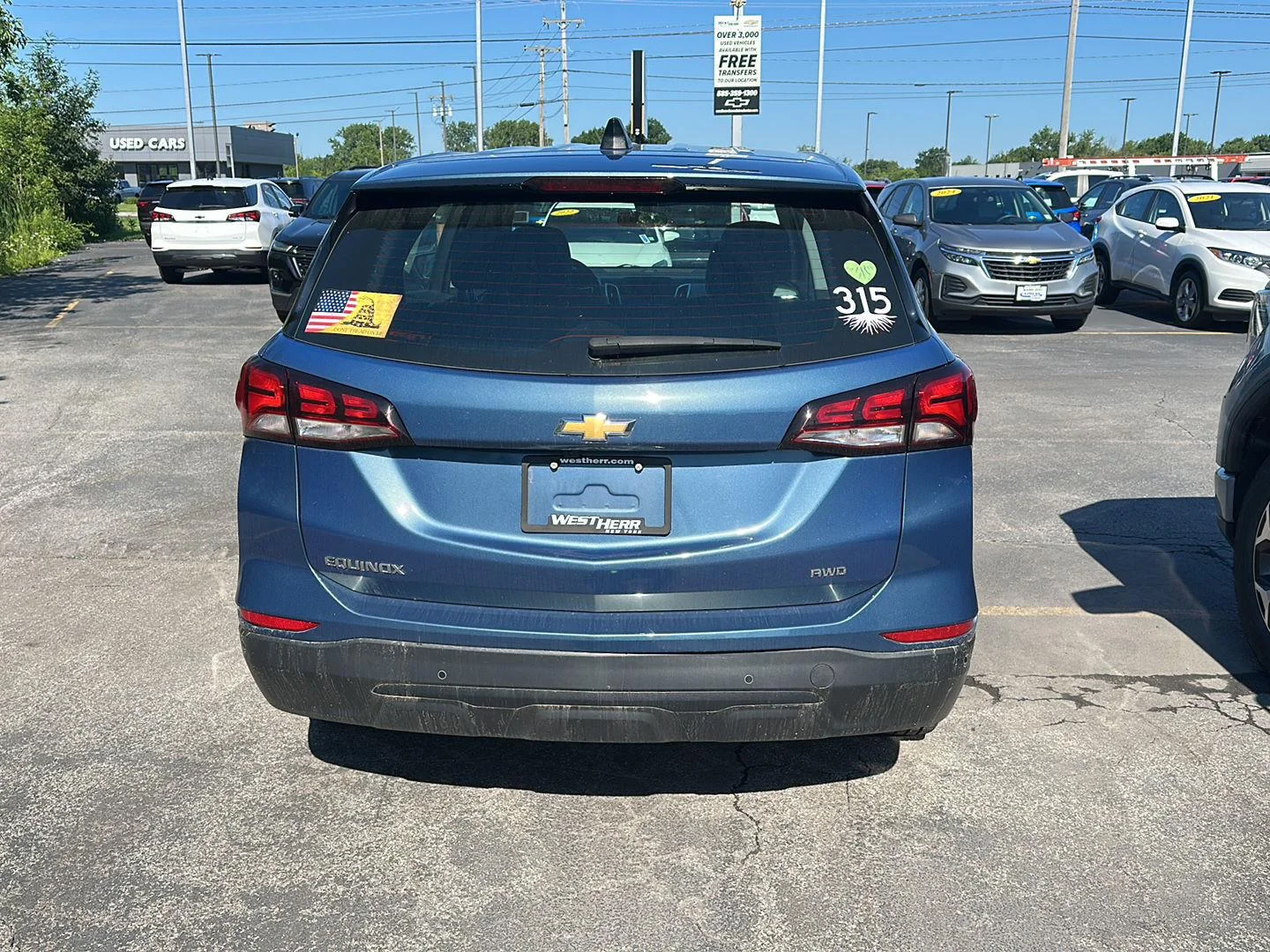 Used 2024 Lakeshore Blue Metallic Chevrolet LS image 3