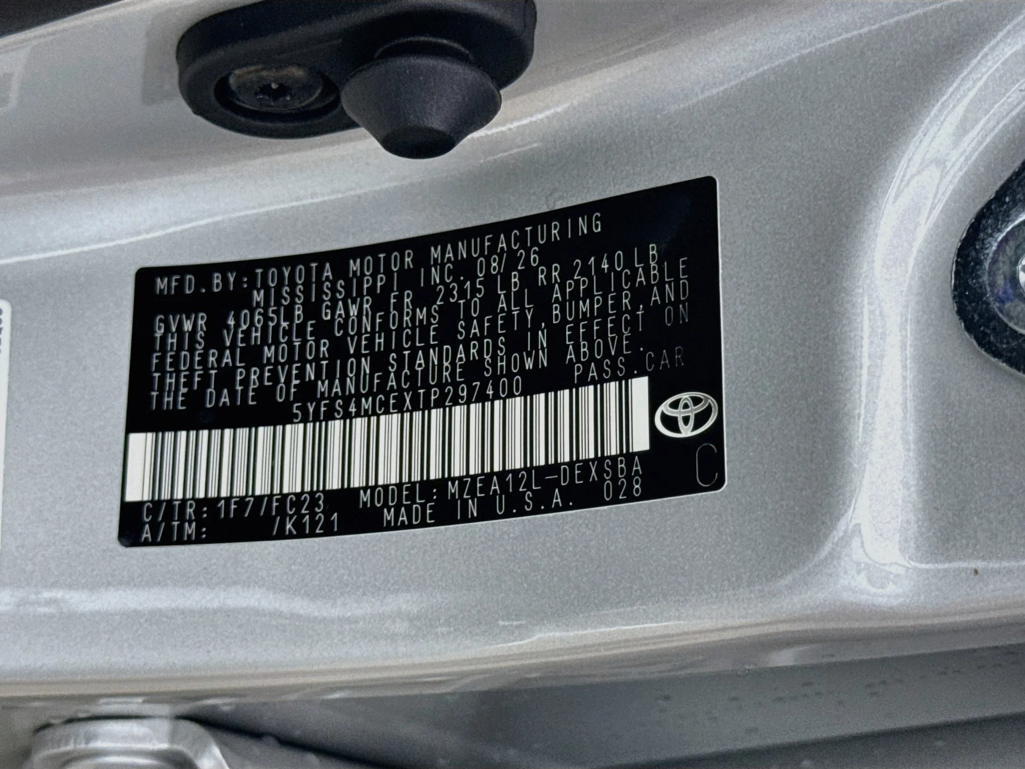 New 2026 Classic Silver Metallic Toyota SE image 30