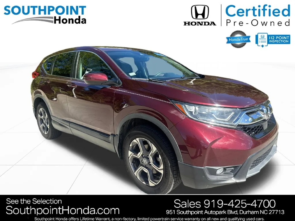 Certified Used 2018 Basque Red Pearl II Honda EX image 1