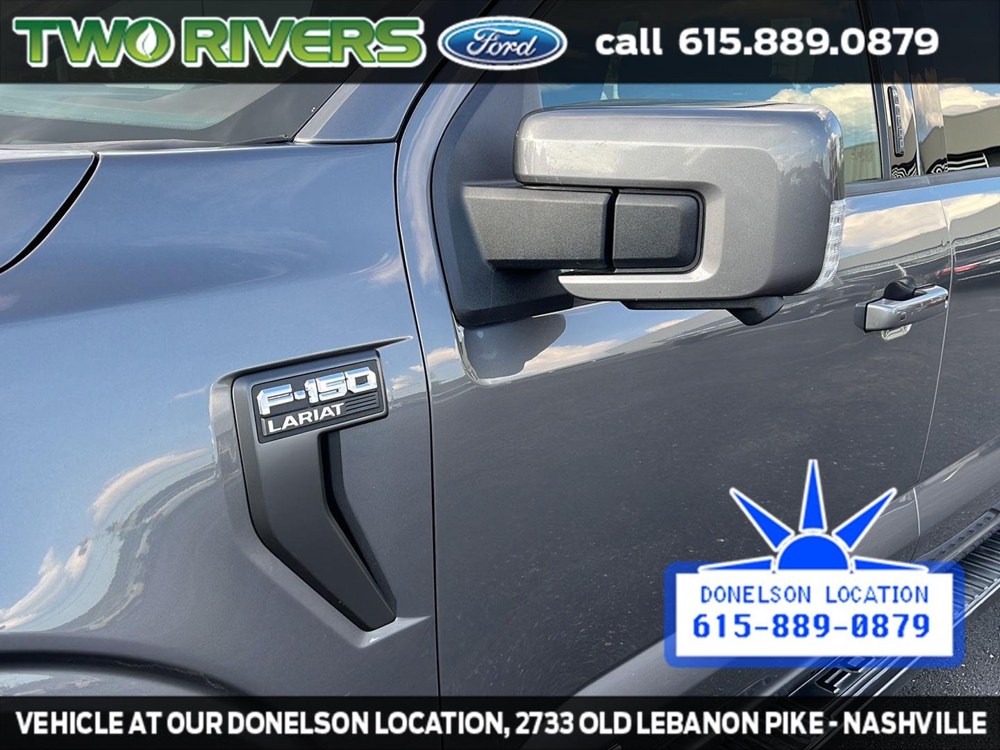 Used 2021 Carbonized Gray Metallic Ford LARIAT image 5