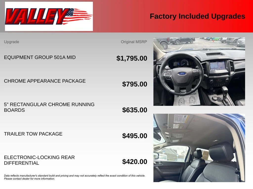 Certified Used 2019 Blue Ford Lariat image 6