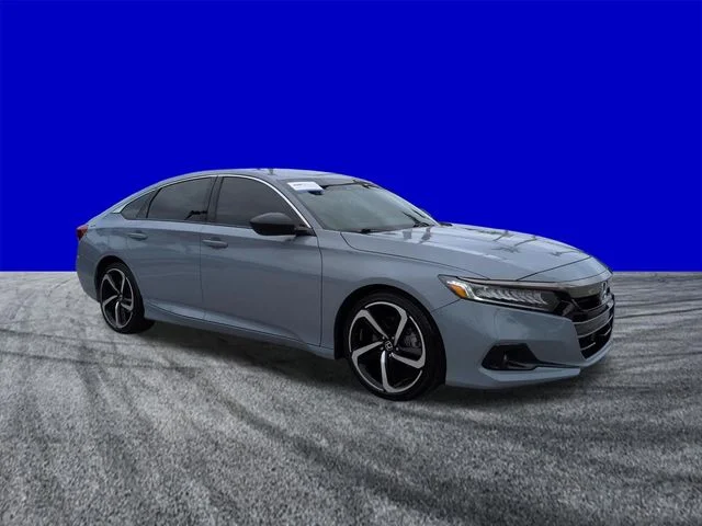 Certified Used 2021 Blue Honda Sport image 2