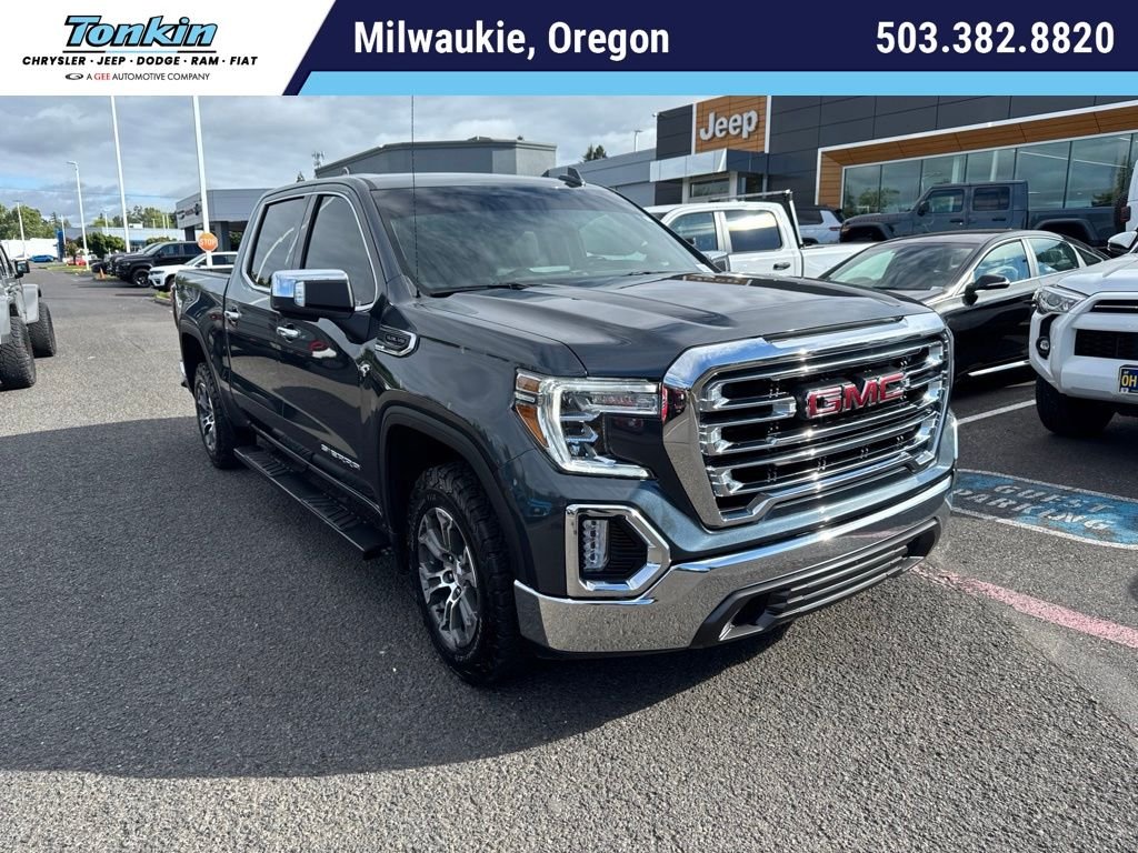 Used 2021 Dark Sky Metallic GMC SLT image 1