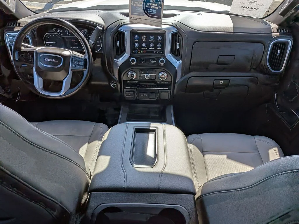 Used 2021 WHITE FROST TRICOAT GMC SLT image 17