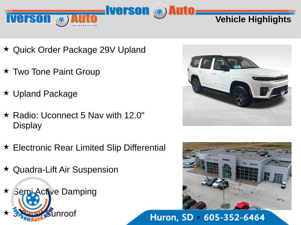 New 2026 Bright White Clearcoat Jeep Upland image 2