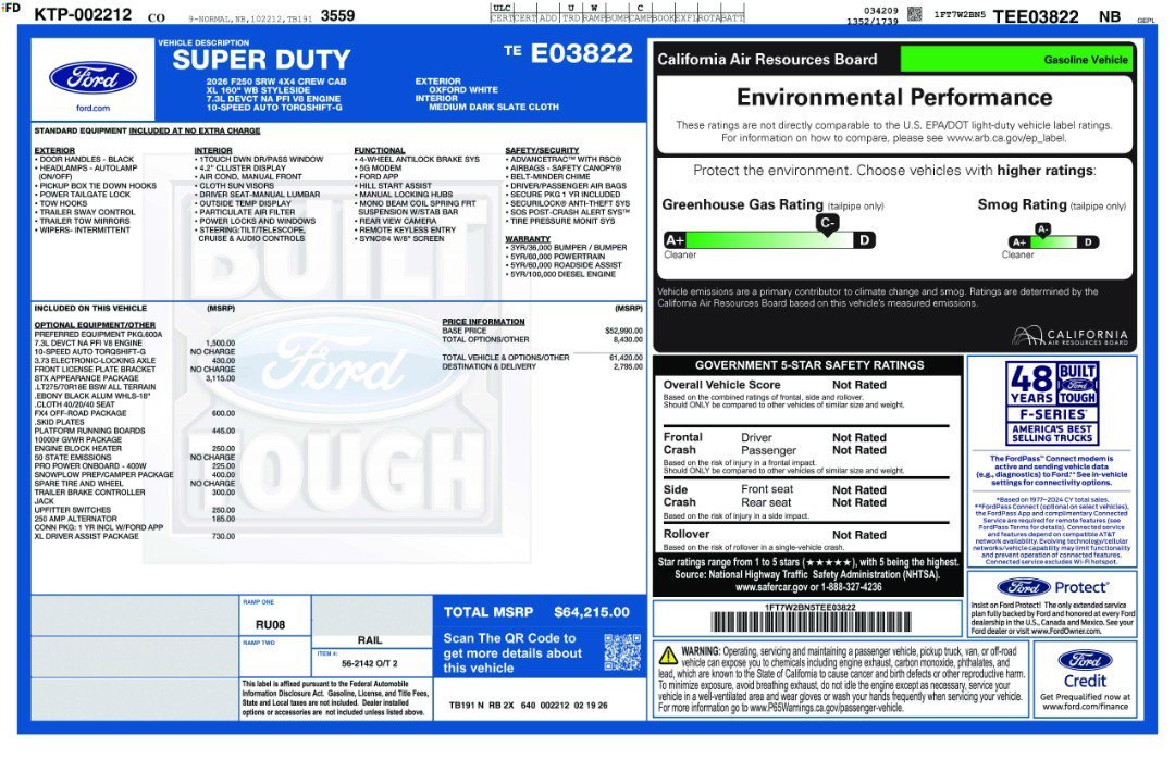 New 2026 Oxford White Ford XL image 11