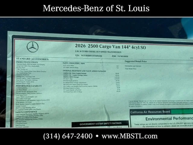 2026 Mercedes-Benz Sprinter Cargo Van Base - Photo 6