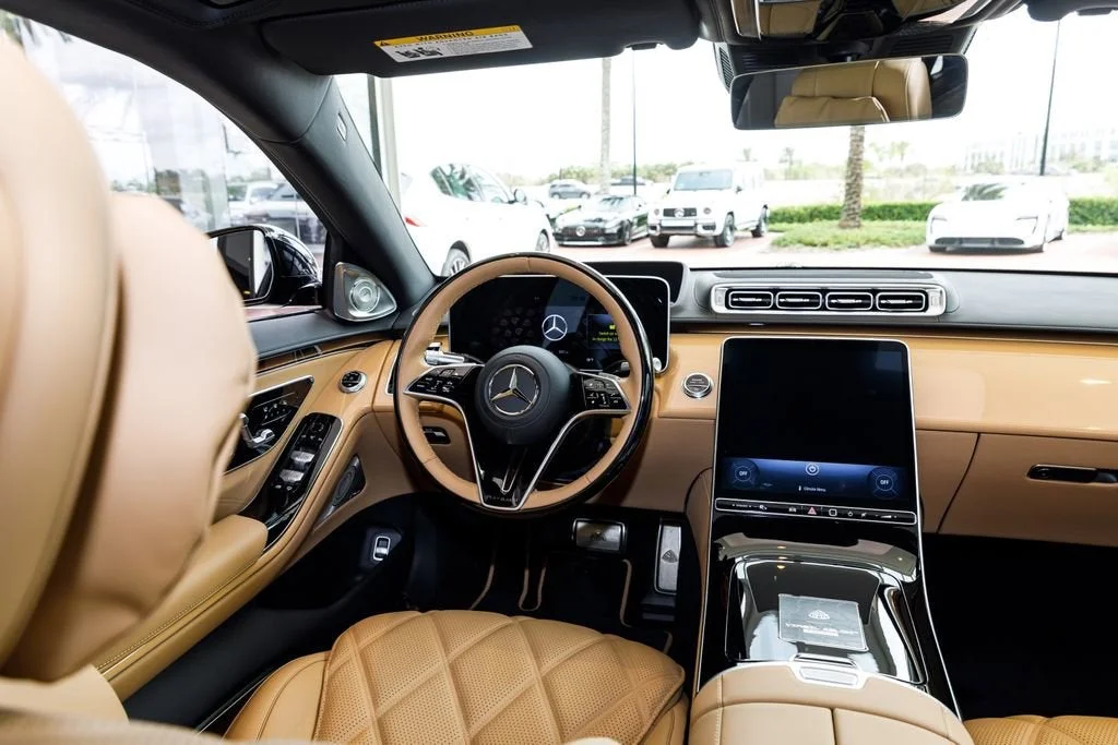 Used 2023 Obsidian Black Metallic / Colorado Beige Mercedes-Benz Maybach S 680 image 9
