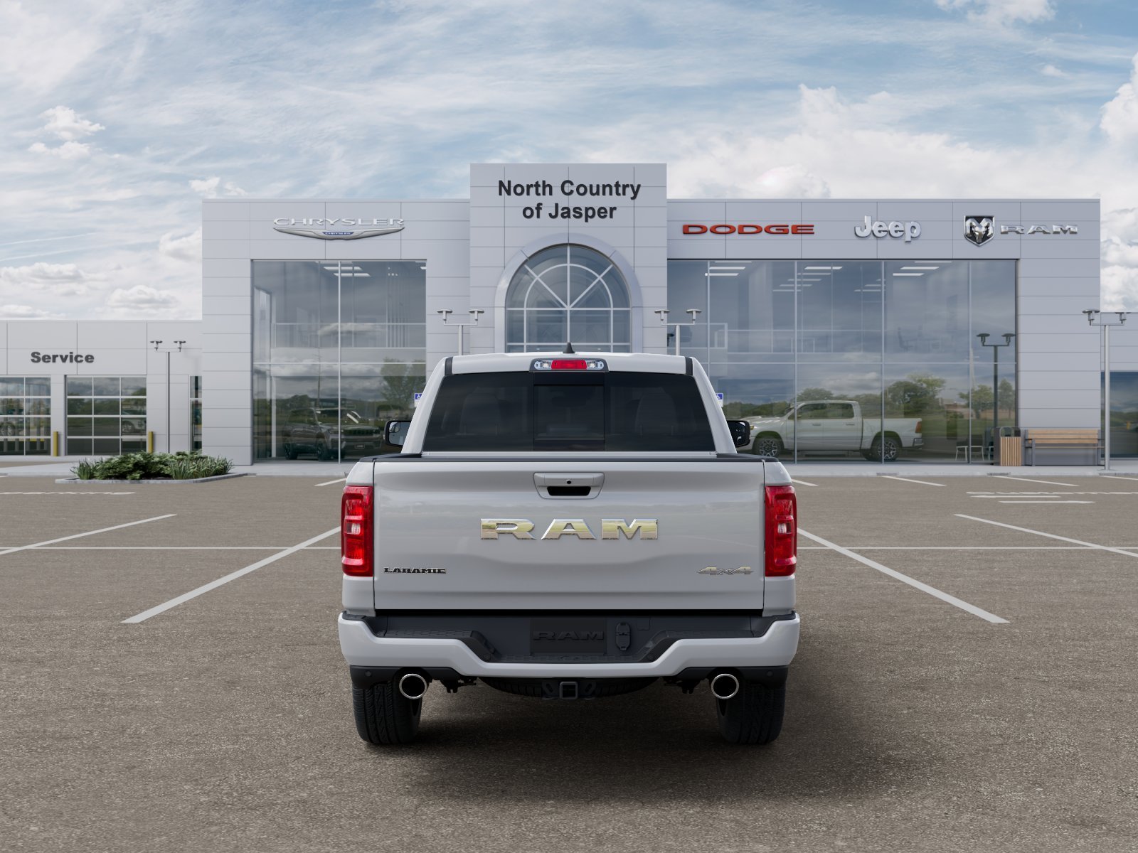 New 2026 Bright White Clear-Coat Exterior Paint RAM Laramie image 33
