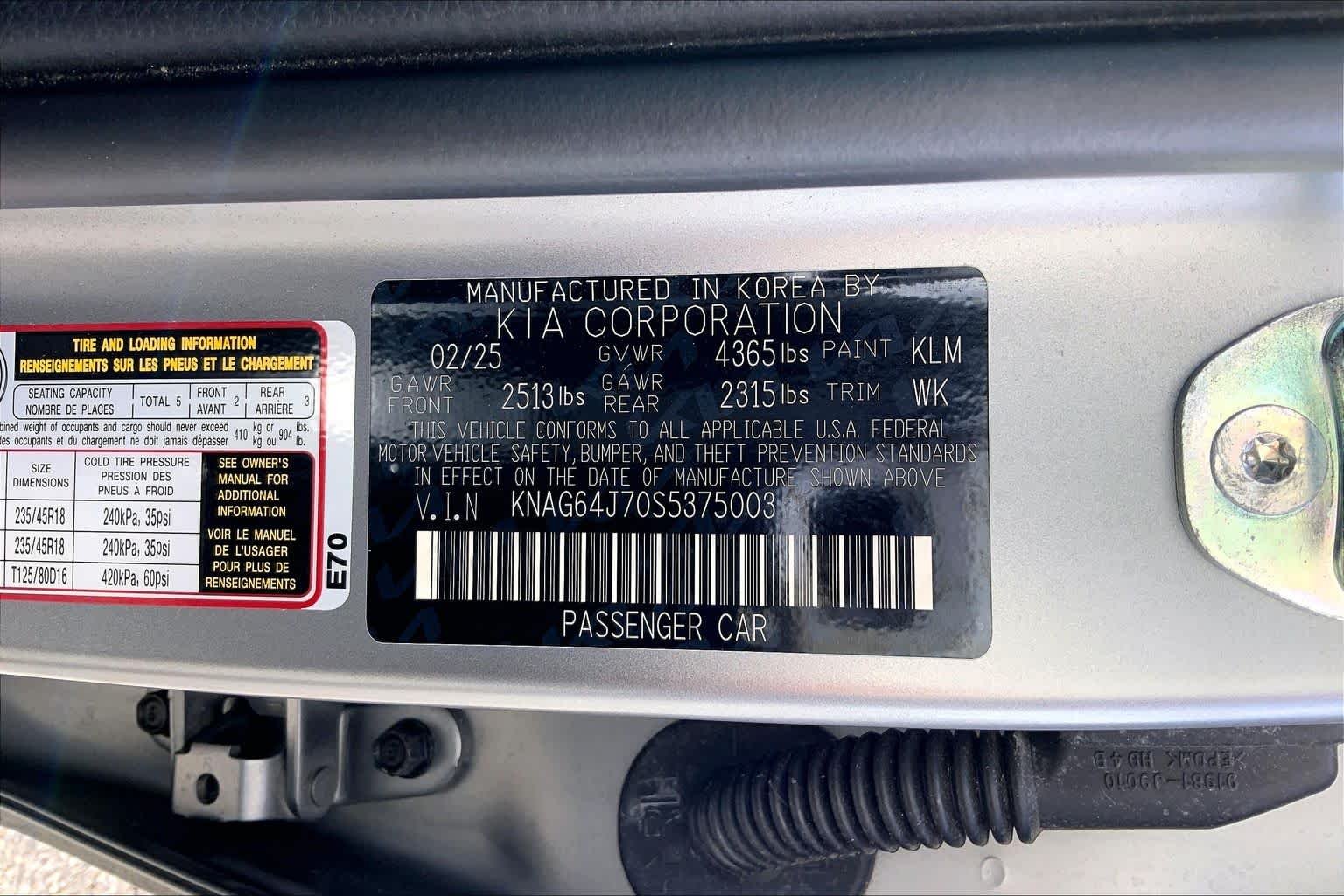 Used 2025 Steel Matte Gray Kia GT-Line image 36