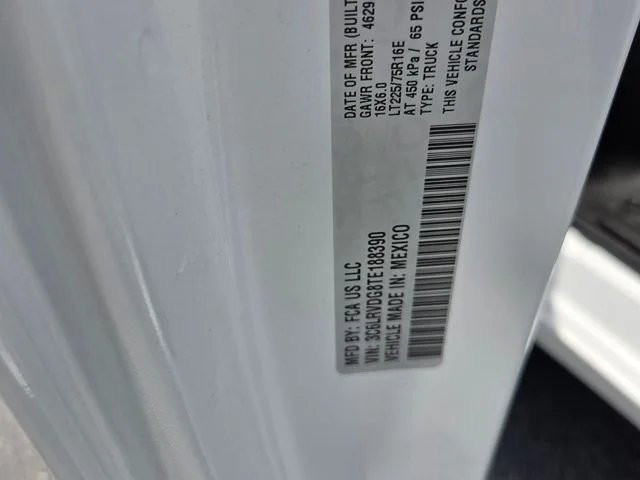 New 2026 Bright White Clear-Coat Exterior Paint RAM High Roof image 15