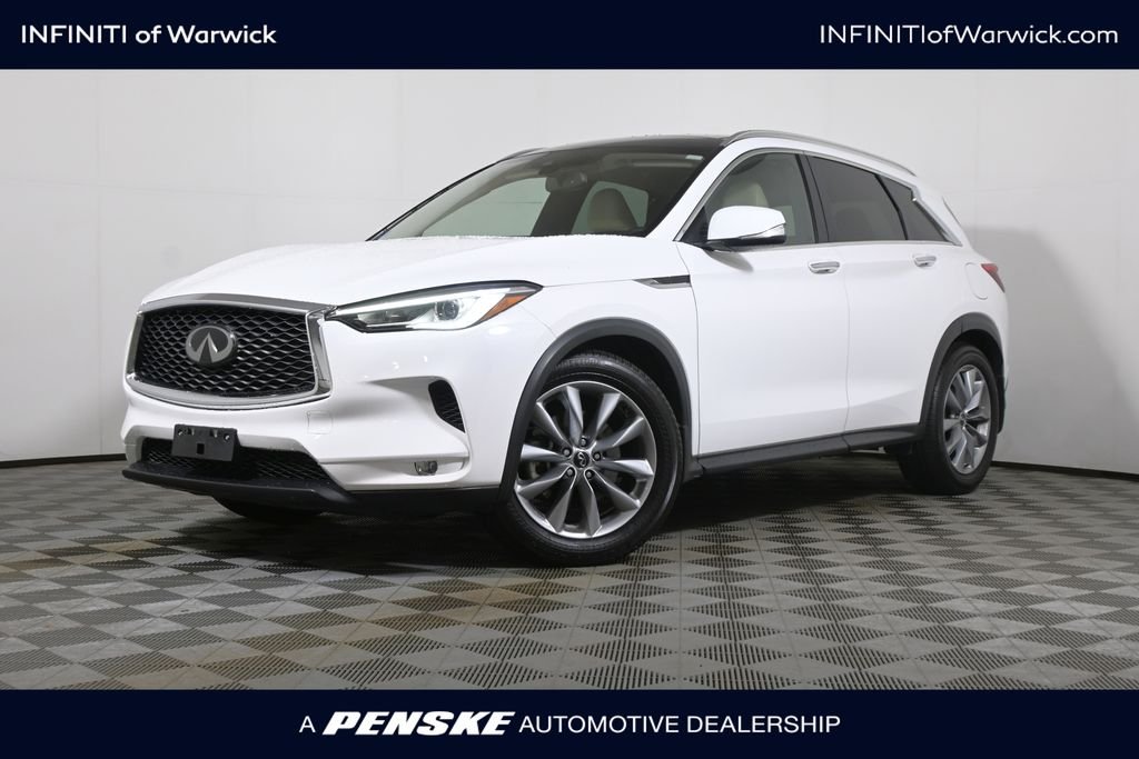 Certified Used 2021 White INFINITI LUXE image 1