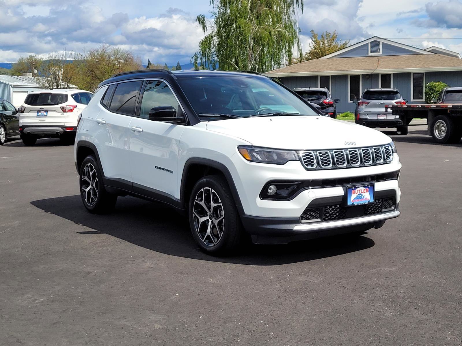 Used 2025 Bright White Clearcoat Jeep Limited image 3