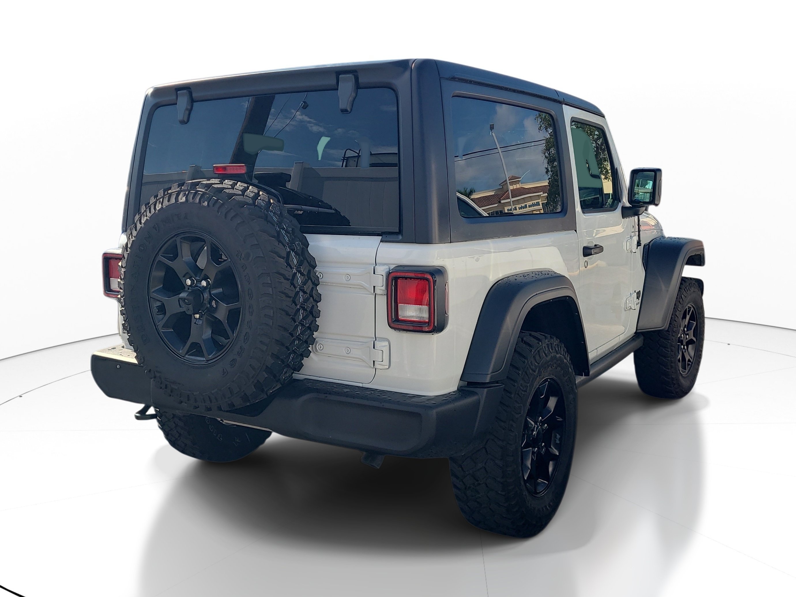 Used 2021 Bright White Clearcoat Jeep Willys image 9