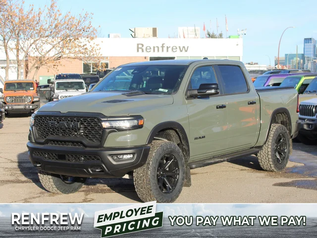 2026 RAM 1500 Rebel*, 3.5 Inch Lift, 35 Inch Tires, Off-Road Running Boards, Trigger Industries