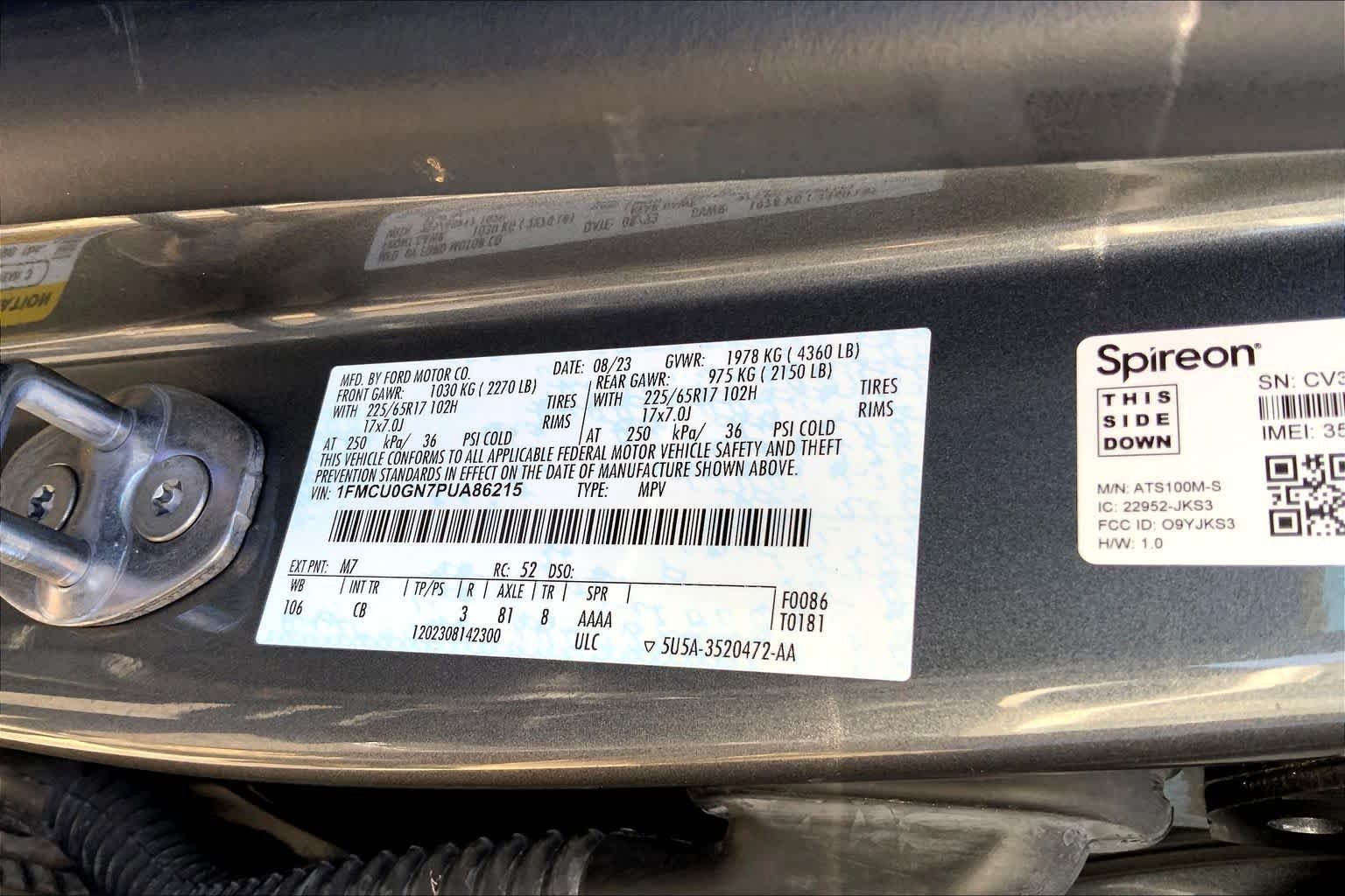 Certified Used 2023 Carbonized Gray Metallic Ford Active image 33