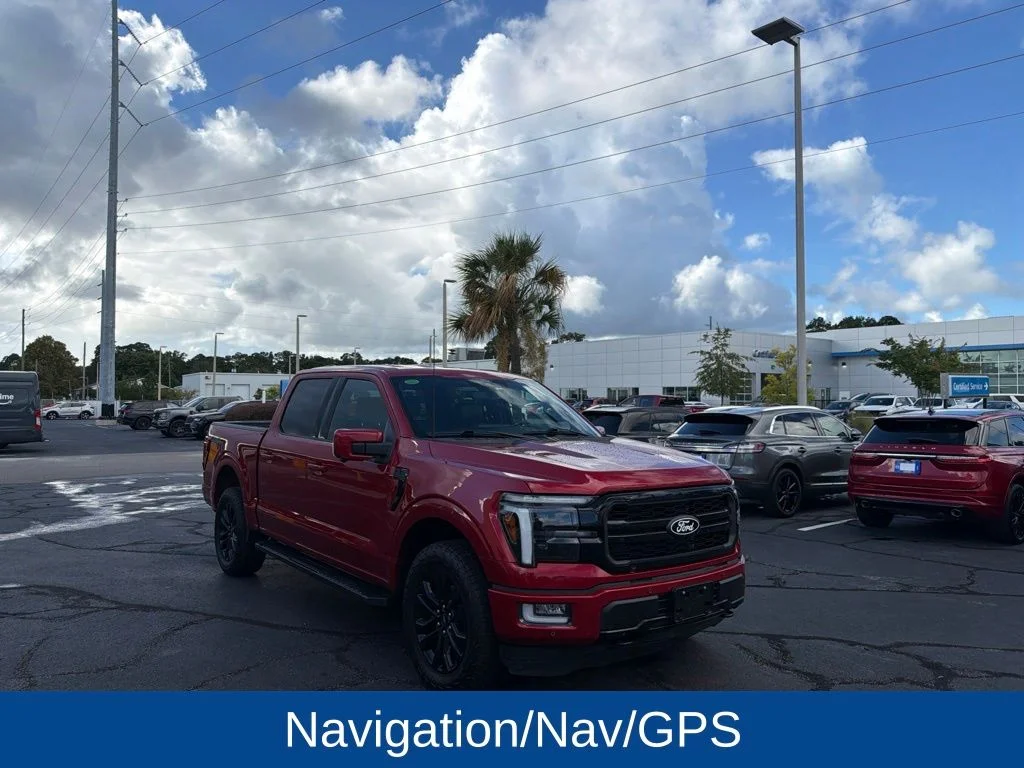 Used 2024 Rapid Red Metallic Tinted Clearcoat Ford Lariat image 3