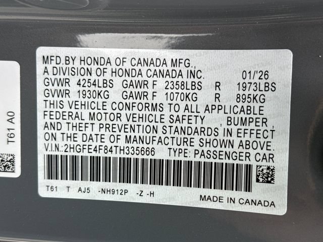 2026 Honda Civic Sport - Photo 20