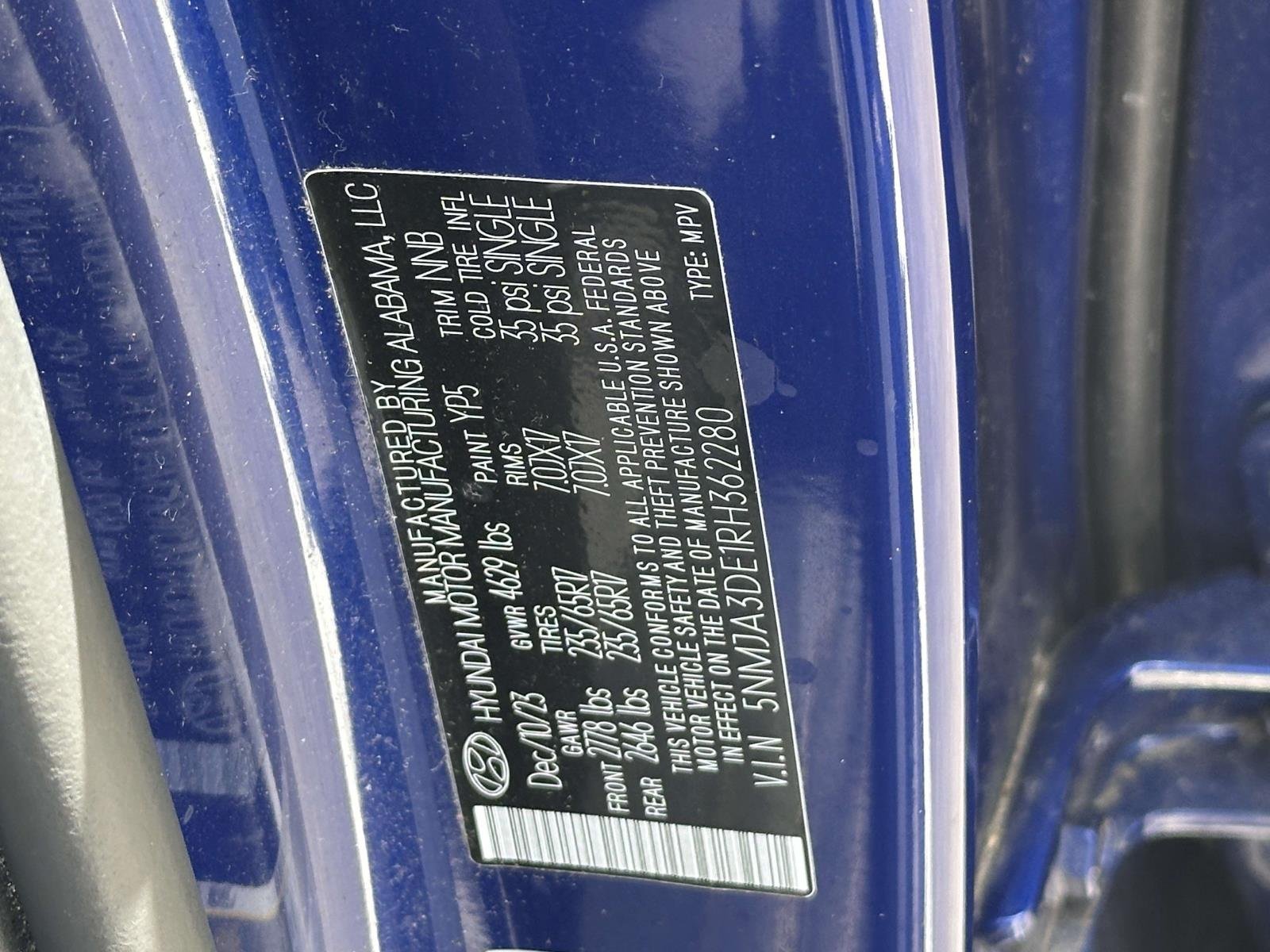 Certified Used 2024 Blue Hyundai SE image 25