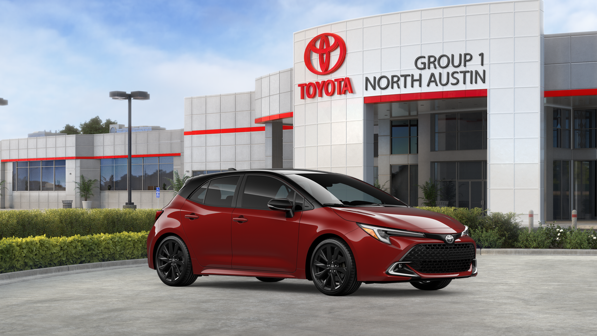 New 2026 Finish Line Red with Midnight Black Metallic roof Toyota XSE image 14