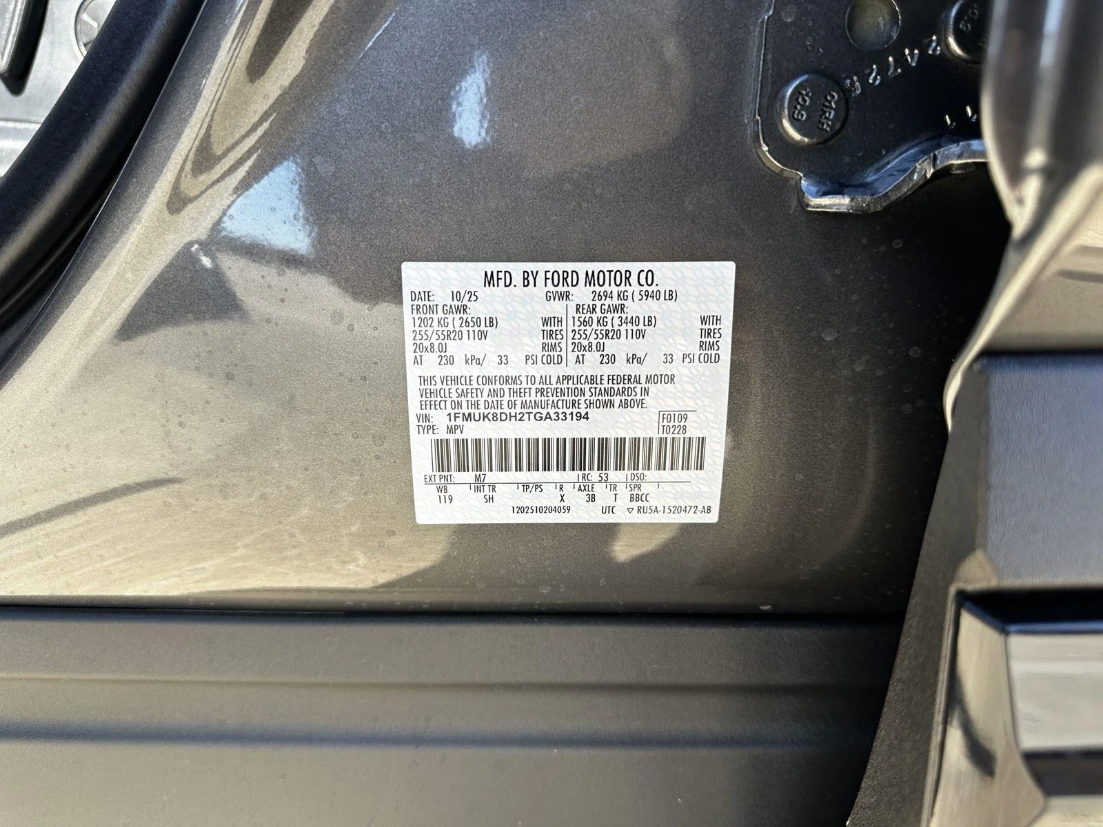 New 2026 Carbonized Gray Metallic Ford Active image 31