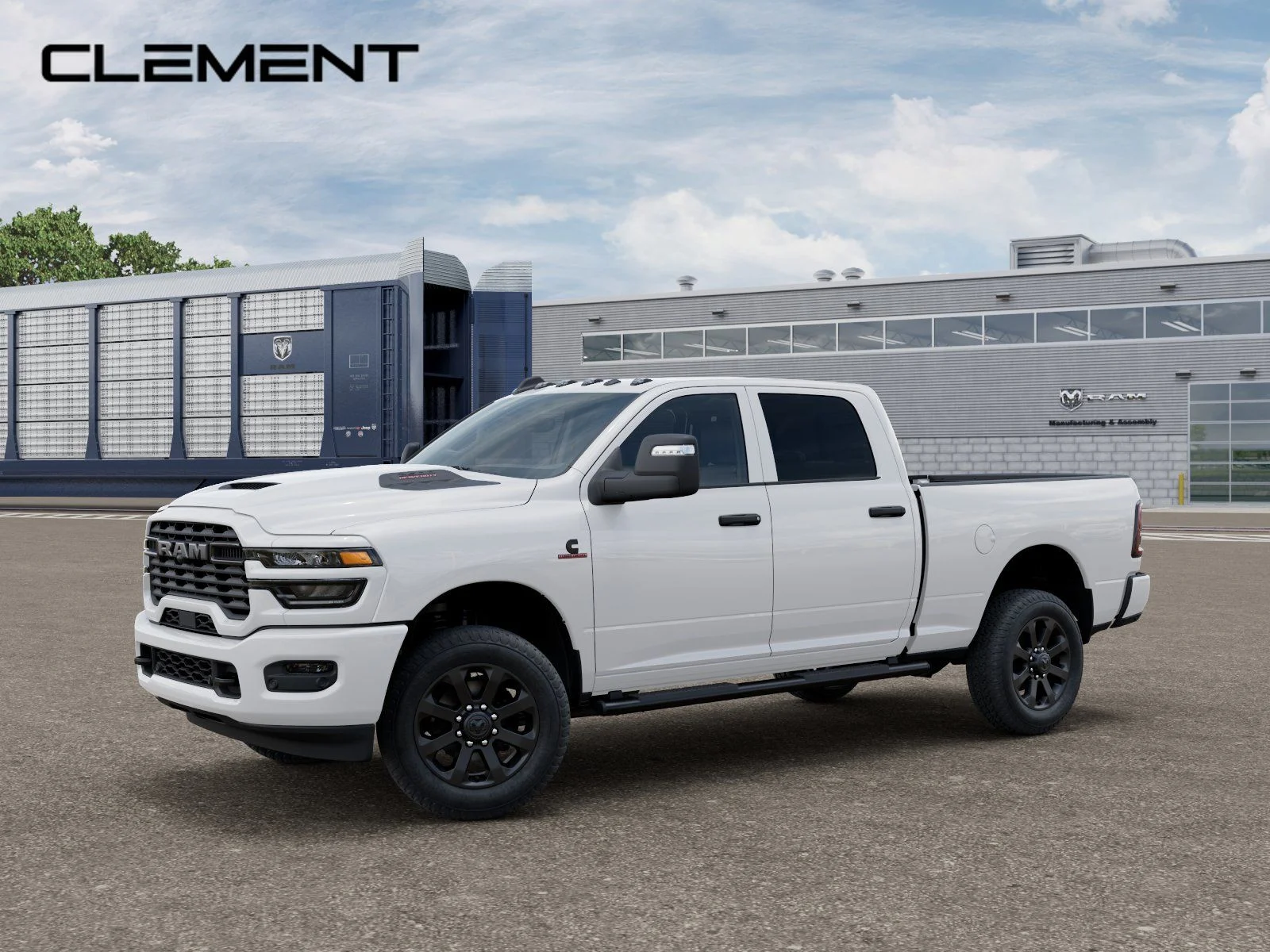 New 2027 Bright White Clearcoat RAM Black Express image 2