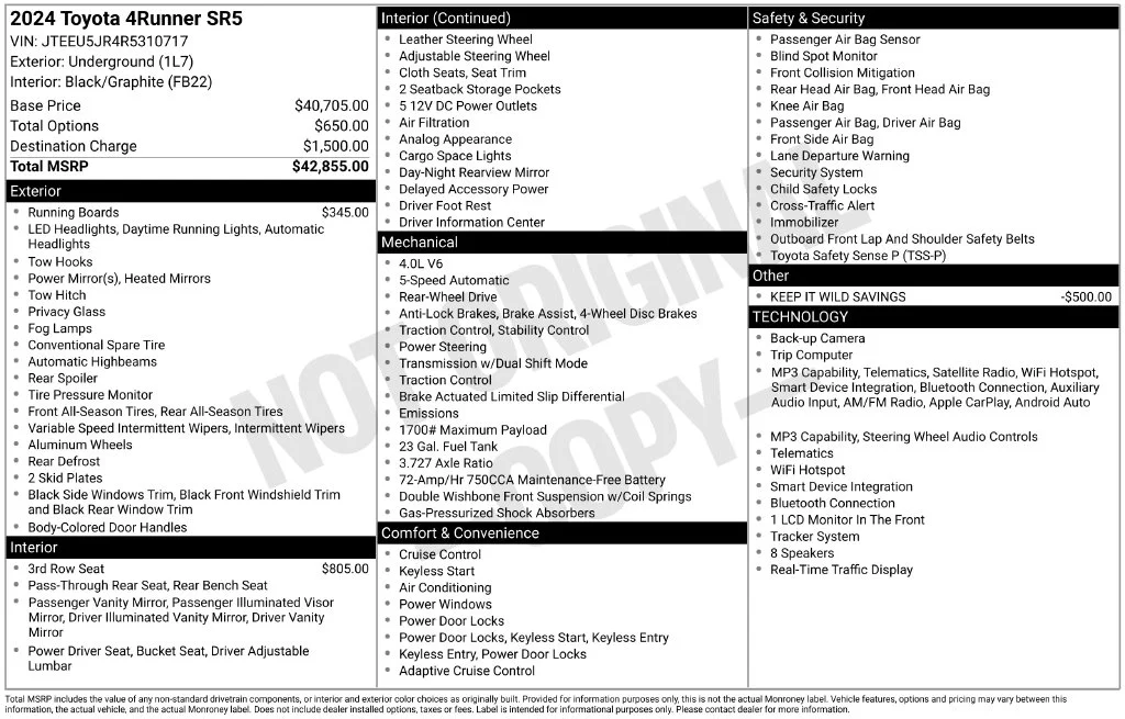 Used 2024 Gray Toyota SR5 image 4