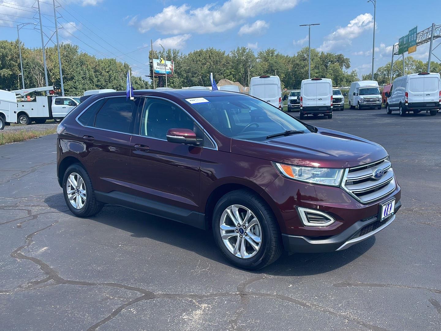 Certified Used 2018 Burgundy Velvet Metallic Tinted Clearcoat Ford SEL image 7