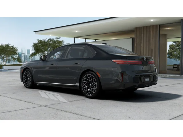 New 2027 BMW Individual Two-Tone Dravit Grey Metallic with Black Sapphire Metallic BMW 740 image 2