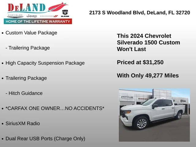 Used 2024 White Chevrolet Custom image 6